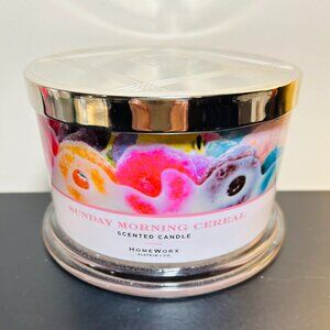 Homeworx by Slatkin Sunday Morning Cereal 4-Wick 18 oz Candle NEW